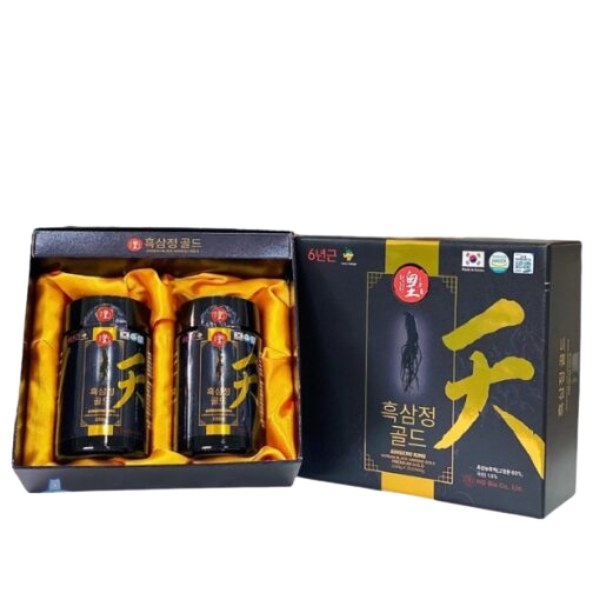 Cao hắc sâm trường thọ Hàn Quốc Ginseng King loại thượng hạng (Hộp 2 lọ x 250g)